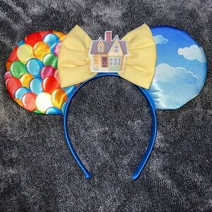 Disney Pixar Up House & Balloon Minnie Ears Headband